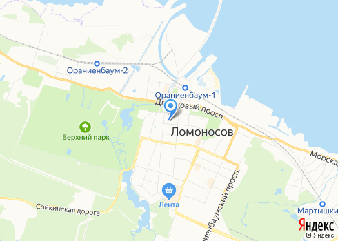 Стоматологическое отделение Ломоносовской межрайонной больницы им. И.Н.Юдченко - на карте