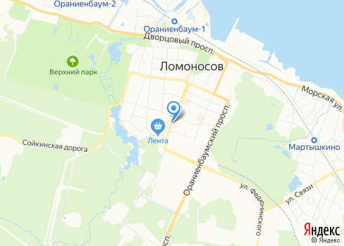 Зубопротезное отделение Ломоносовской межрайонной больницы им. И.Н.Юдченко - на карте