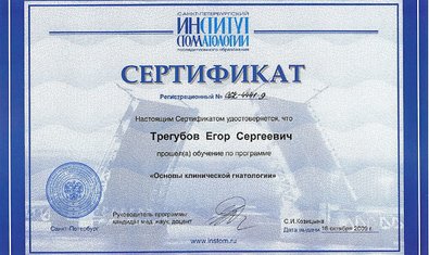 Трегубов Егор Сергеевич